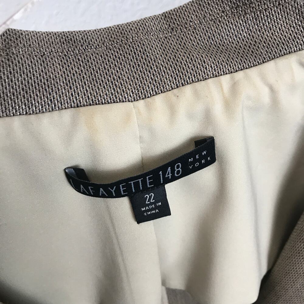 Lafayette 148 Lightweight Virgin Wool Blend Single Button Summer Blazer Jacket - Picture 13 of 16